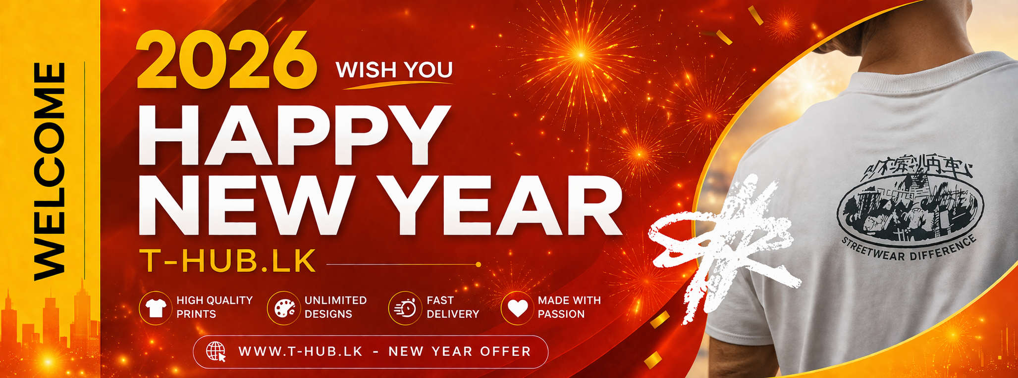 Happy New Year T-Shirt Printing